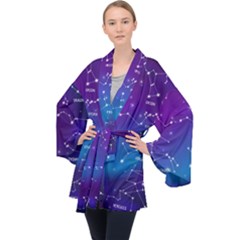 Long Sleeve Velvet Kimono  