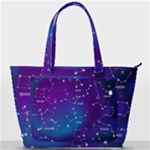 Realistic Night Sky With Constellations Back Pocket Shoulder Bag 
