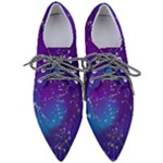 Realistic Night Sky With Constellations Pointed Oxford Shoes