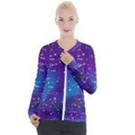 Realistic Night Sky With Constellations Casual Zip Up Jacket