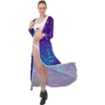 Realistic Night Sky With Constellations Maxi Chiffon Beach Wrap