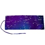 Realistic Night Sky With Constellations Roll Up Canvas Pencil Holder (S)