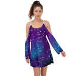 Realistic Night Sky With Constellations Boho Dress