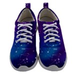 Realistic Night Sky With Constellations Women Athletic Shoes