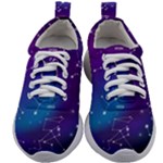 Realistic Night Sky With Constellations Kids Athletic Shoes