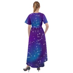 Front Wrap High Low Dress 
