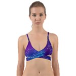 Realistic Night Sky With Constellations Wrap Around Bikini Top