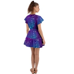 Flutter Sleeve Wrap Dress 