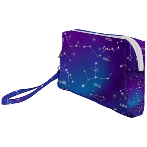 Realistic Night Sky With Constellations Wristlet Pouch Bag (Small) from ArtsNow.com