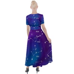 Button Up Short Sleeve Maxi Dress 