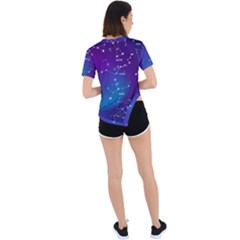 Asymmetrical Short Sleeve Sports T-Shirt 