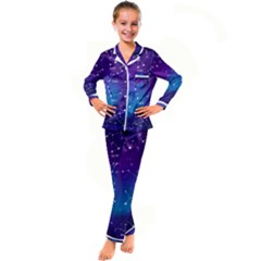 Kids  Satin Long Sleeve Pajamas Set 