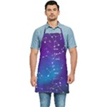 Realistic Night Sky With Constellations Kitchen Apron