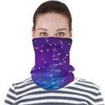 Realistic Night Sky With Constellations Face Seamless Bandana (Adult)