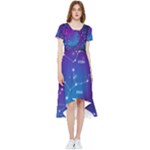 Realistic Night Sky With Constellations High Low Boho Dress