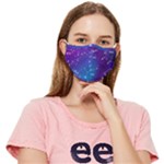Realistic Night Sky With Constellations Fitted Cloth Face Mask (Adult)