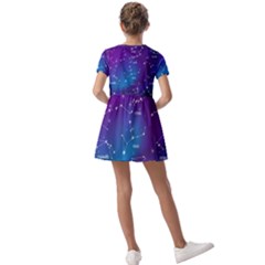 Kids  Short Sleeve Pinafore Style Dress 