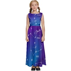Kids  Satin Sleeveless Maxi Dress 