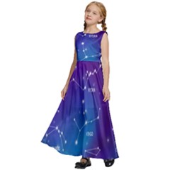 Kids  Satin Sleeveless Maxi Dress 