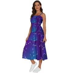 Sleeveless Shoulder Straps Boho Dress 