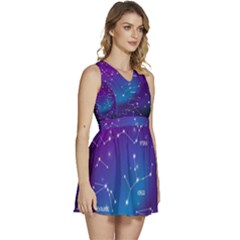 Sleeveless High Waist Mini Dress 