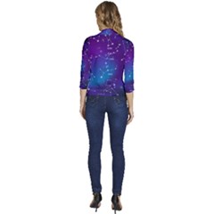 Women s Draped Front 3/4 Sleeve Shawl Collar Jacket 