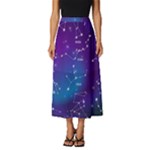 Realistic Night Sky With Constellations Classic Midi Chiffon Skirt