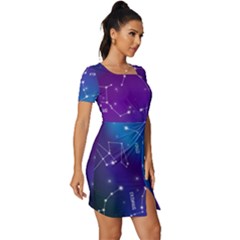 Fitted Knot Split End Bodycon Dress 