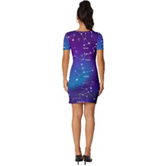 Fitted Knot Split End Bodycon Dress 