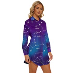 Womens Long Sleeve Shirt Dress 