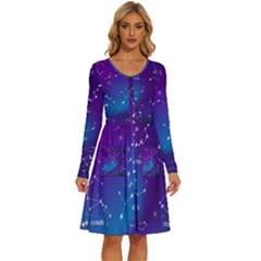 Long Sleeve Dress With Pocket 