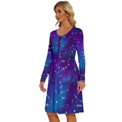 Long Sleeve Dress With Pocket 