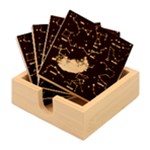 Realistic Night Sky With Constellations Bamboo Coaster Set