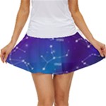 Realistic Night Sky With Constellations Women s Skort