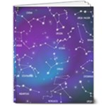 Realistic Night Sky With Constellations 8  x 10  Softcover Notebook