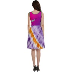 Sleeveless V-Neck Skater Dress with Pockets 