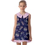  Kids  Pilgrim Collar Ruffle Hem Dress