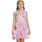  Kids  Sleeveless Tiered Mini Dress
