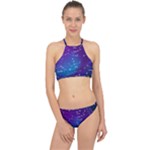 Realistic Night Sky With Constellations Halter Bikini Set