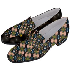 Women s Chunky Heel Loafers 