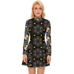 Long Sleeve Velour Longline Dress 