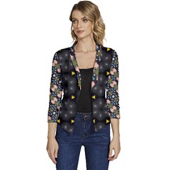 Women s Casual 3/4 Sleeve Spring Jacket 