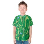 Golf Course Par Golf Course Green Kids  Cotton T-Shirt
