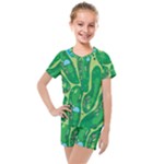 Golf Course Par Golf Course Green Kids  Mesh T-Shirt and Shorts Set