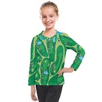 Golf Course Par Golf Course Green Kids  Long Mesh T-Shirt