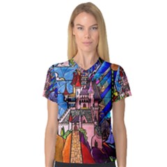 V-Neck Sport Mesh T-Shirt 