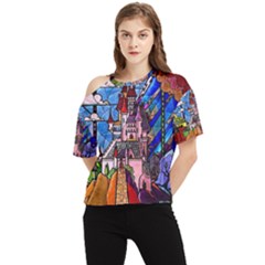 One Shoulder Cut Out T-Shirt 