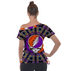 Off Shoulder Tie-Up T-Shirt 