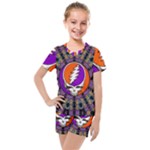 Gratefuldead Grateful Dead Pattern Kids  Mesh T-Shirt and Shorts Set