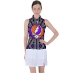Gratefuldead Grateful Dead Pattern Women s Sleeveless Polo T-Shirt